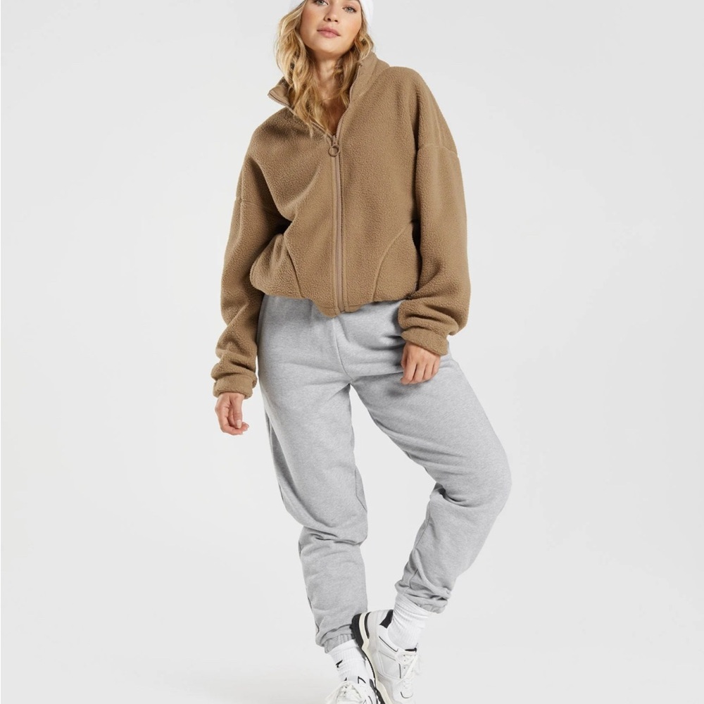 Gymshark Cream Sherpa Jacket